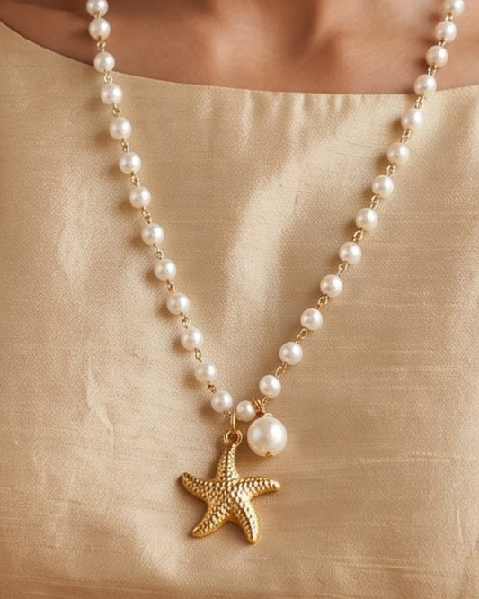Solreva Starfish Pendant Necklace - Model Worn Shot