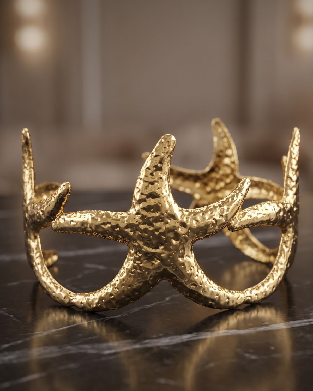 Solstice Starfish Cuff — close-up detail
