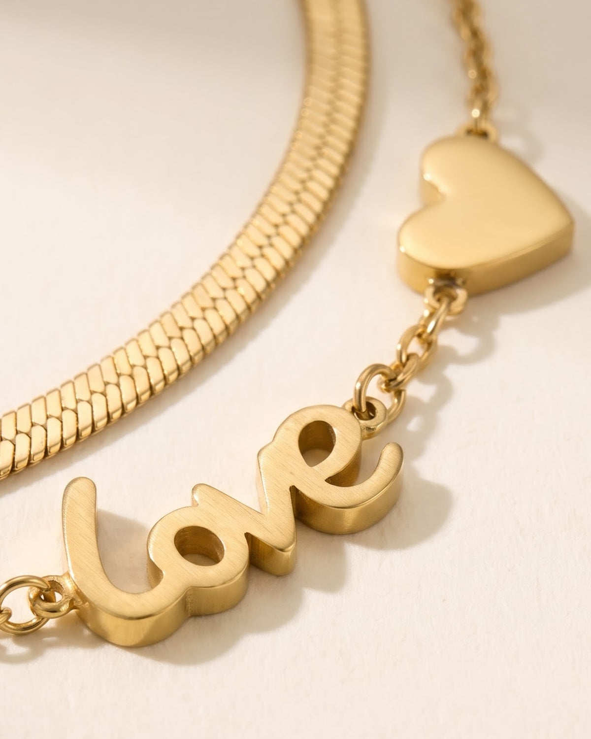 Solzi Love Charm Chain Bracelet — cinematic shot