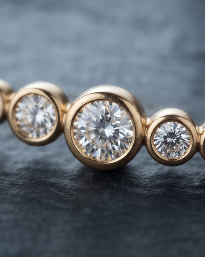Solaya Graduated CZ Chain Bracelet – Cinematic shot