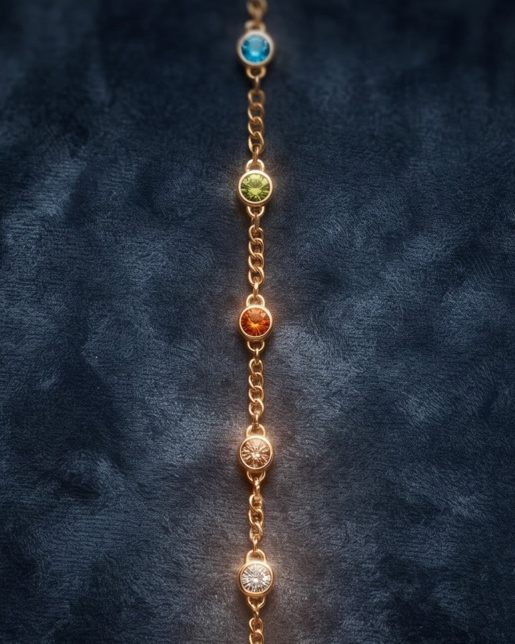 Solymi Prism Chain Bracelet – On display stand