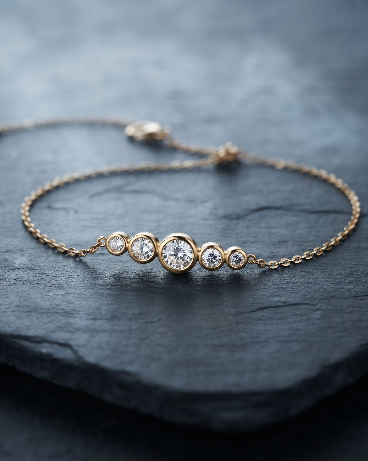 Solaya Graduated CZ Chain Bracelet – Hero shot