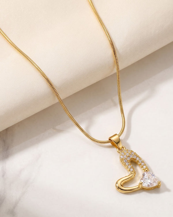 Solreen Halo Heart Pendant Necklace