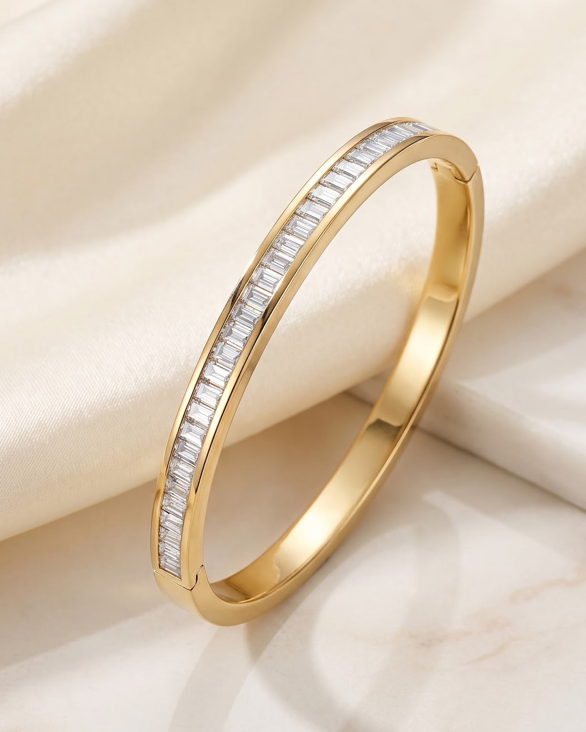 Solvira Baguette Bangle — hero shot