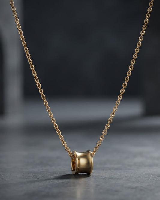 Solyria Drum Pendant Necklace – Hero shot