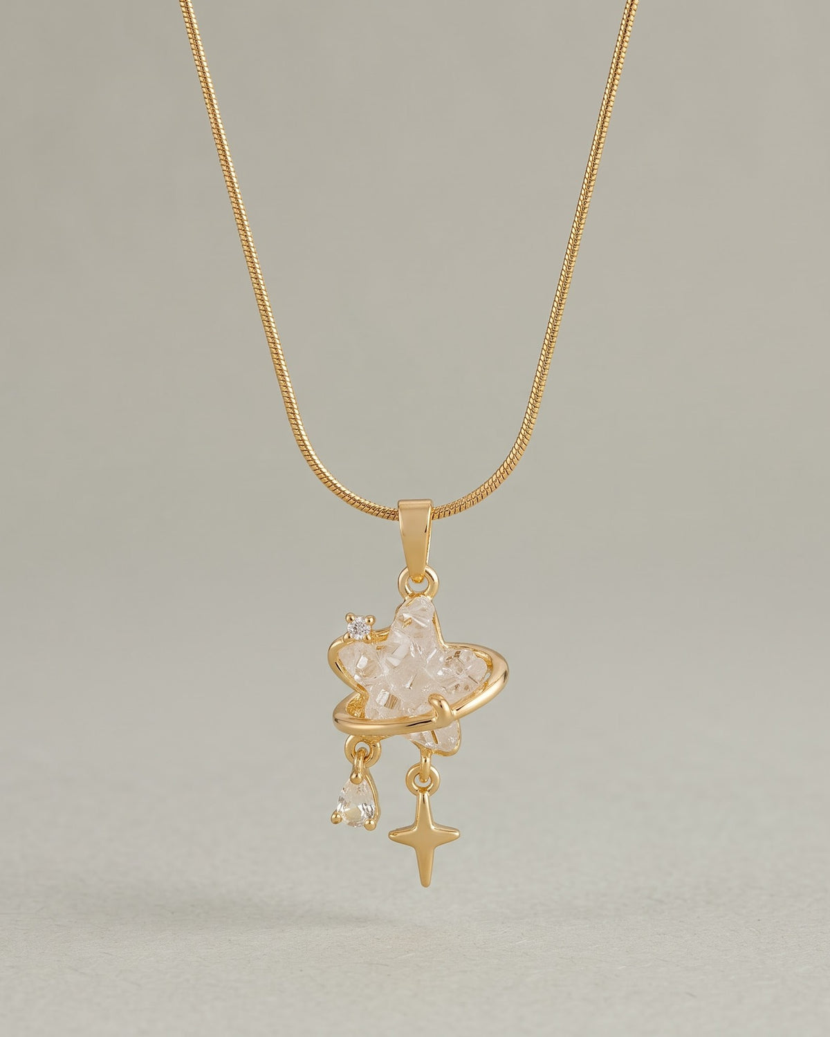 Solthia Star Cluster Pendant Necklace - hero view
