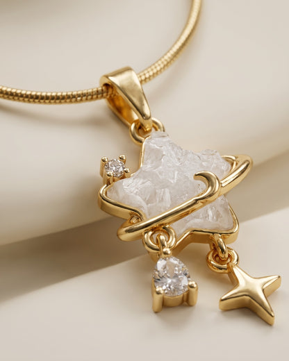 Solthia Star Cluster Pendant Necklace - cinematic view