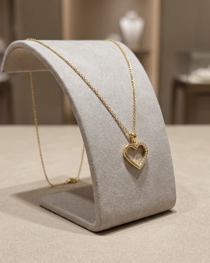 Solayra Petite Heart Pendant Necklace - Display Shot