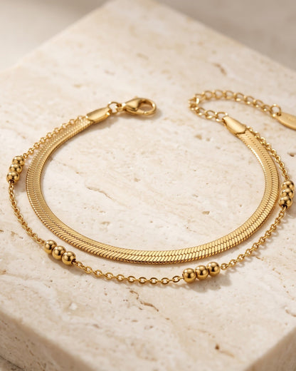 Solzane Duet Chain Bracelet - Hero Shot