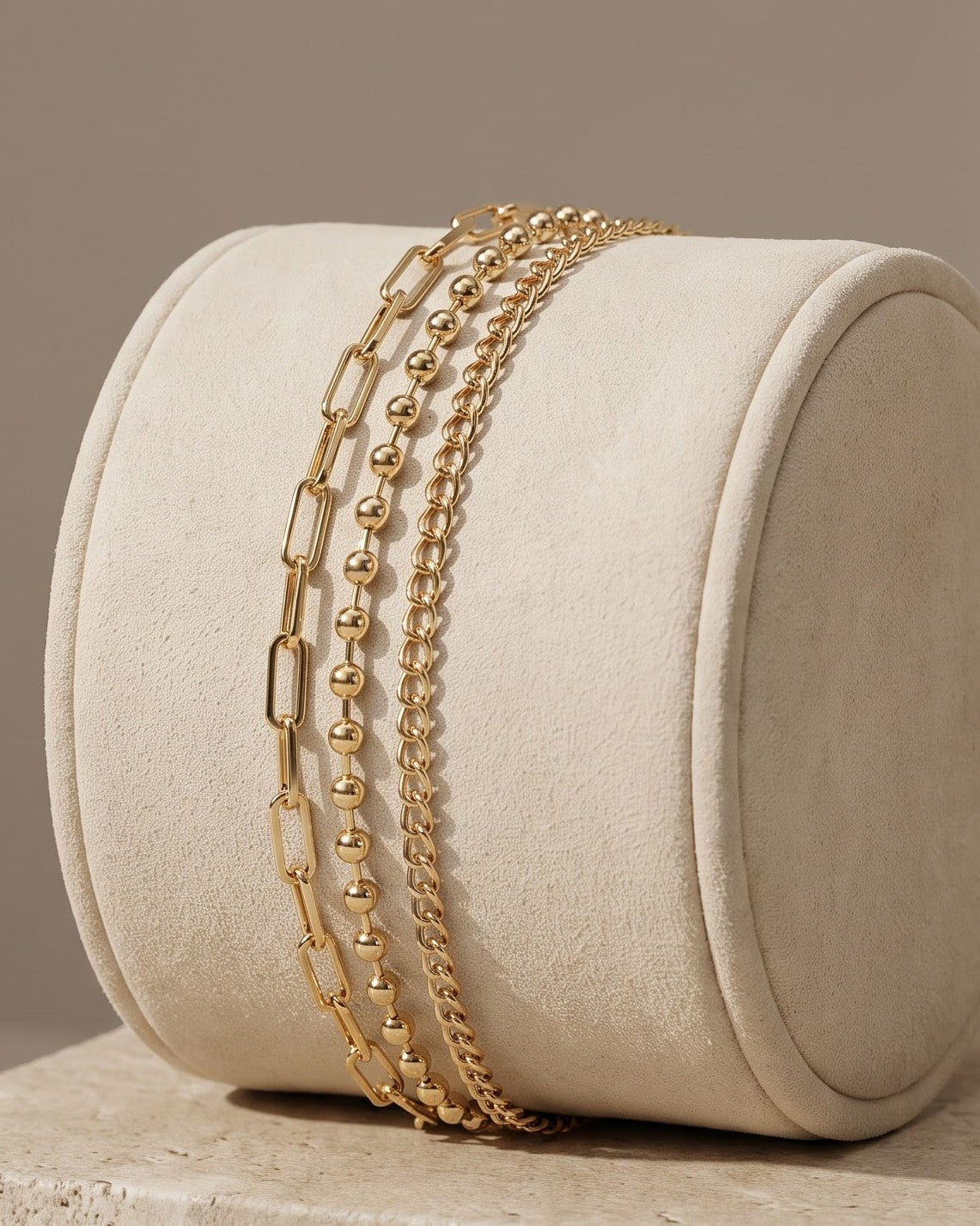 Solvyra Trio Chain Bracelet - Display Shot