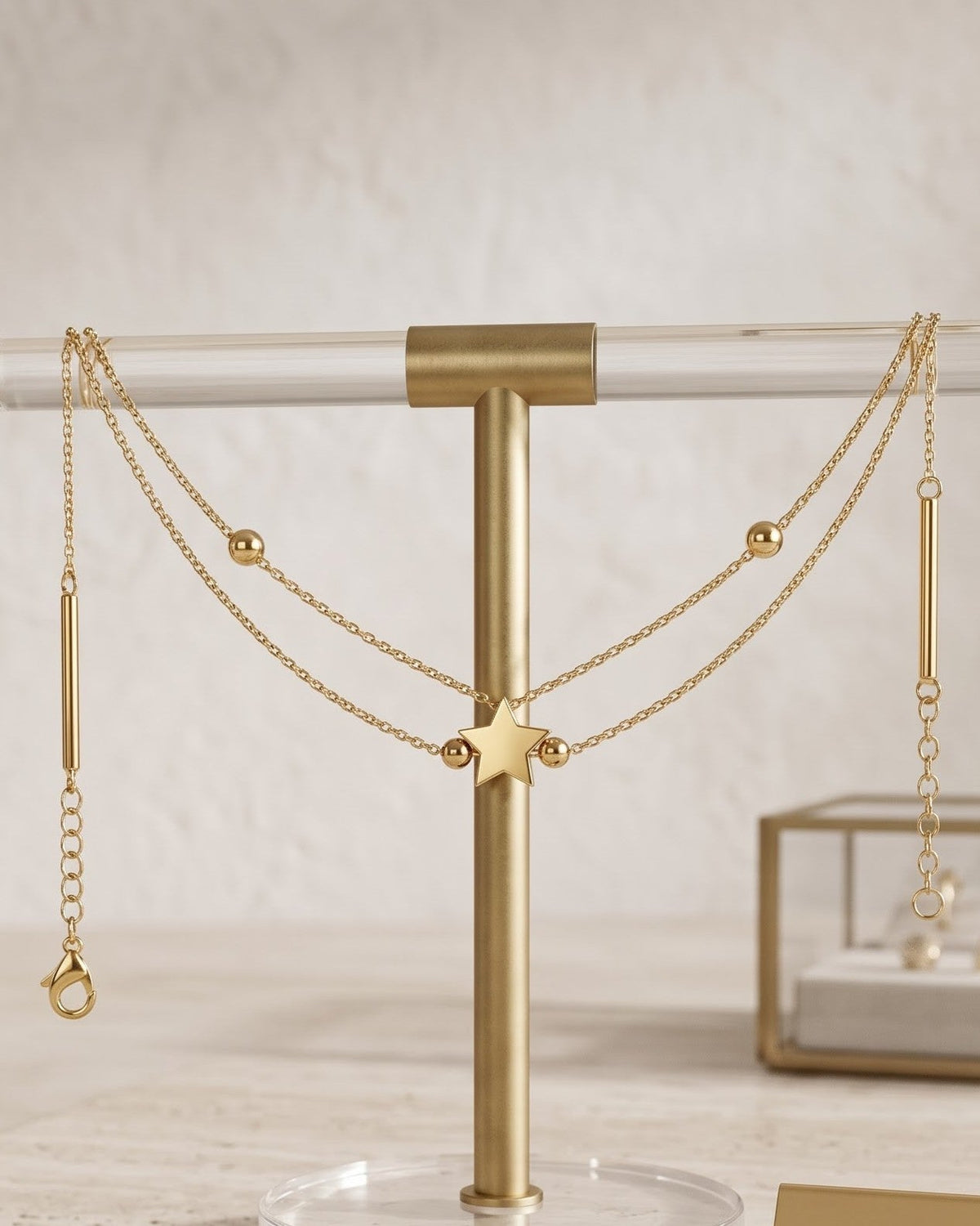 Solmiri Petite Star Chain Bracelet - Display Shot