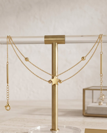 Solmiri Petite Star Chain Bracelet - Display Shot
