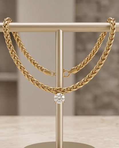 Solthera Twist Solitaire Chain Bracelet - Display Shot