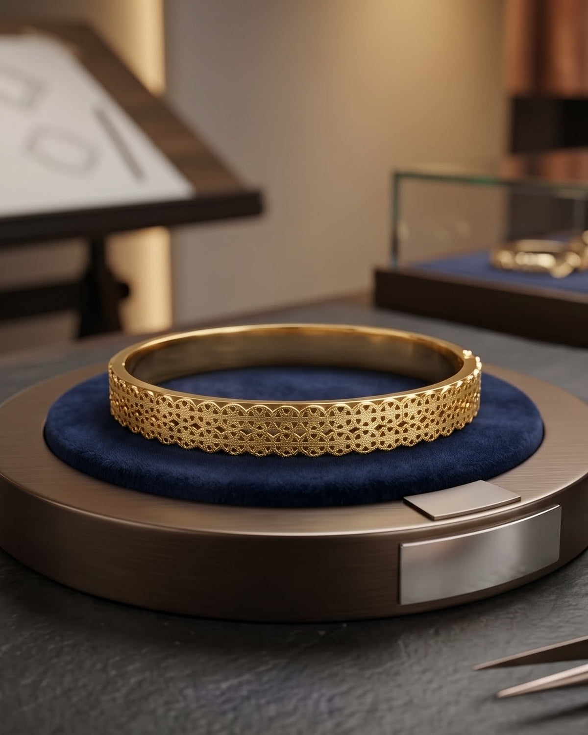 Soltaya Orbit Bangle — close-up detail
