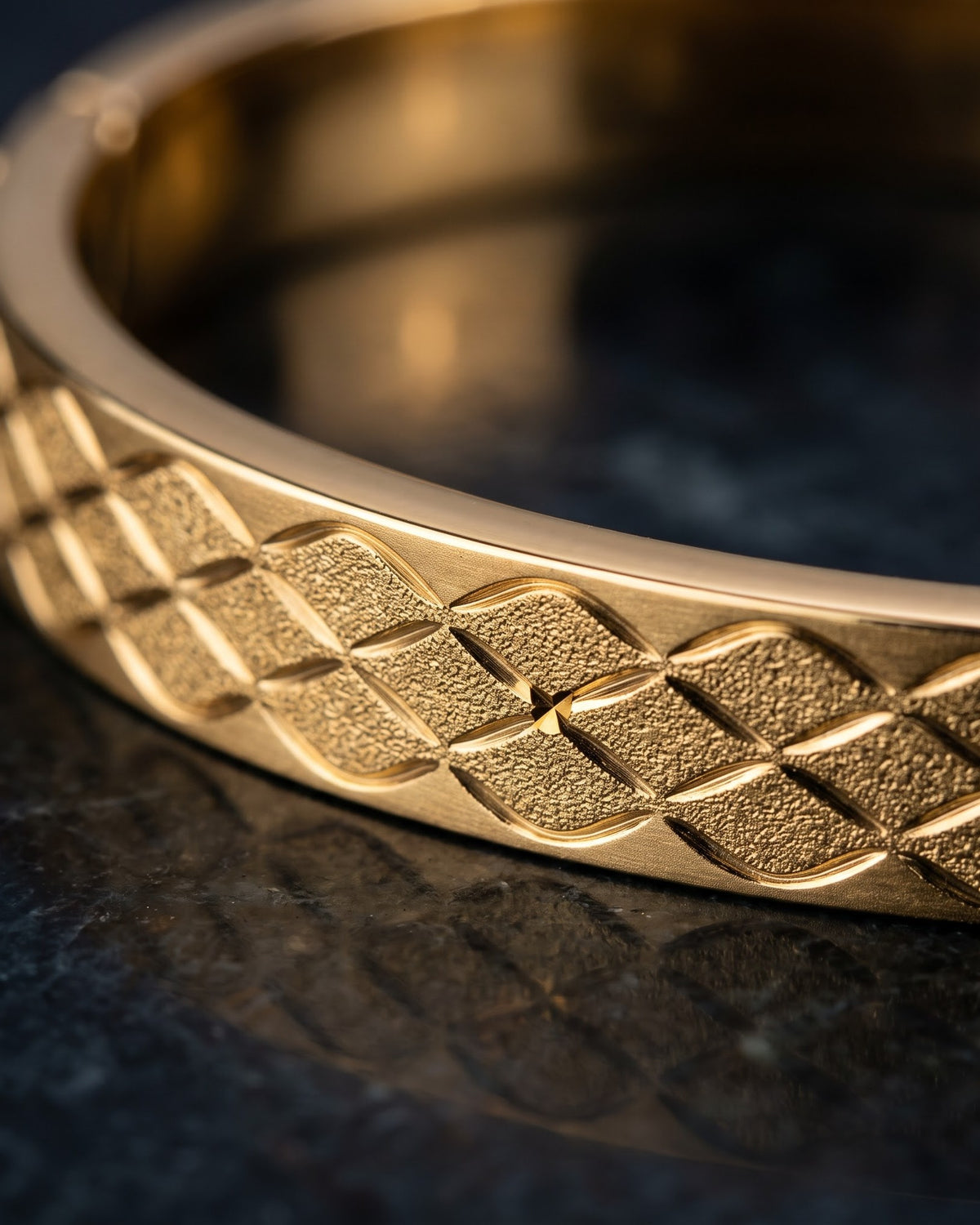 Solwira Lattice Bangle — cinematic shot