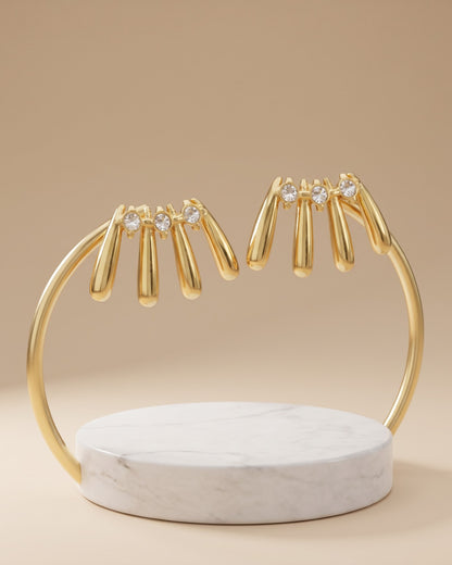Solzira Quad Line Stud Earrings - Display view