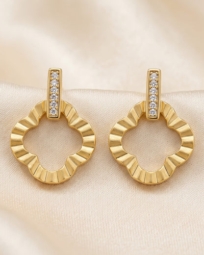 Solniara Clover Stud Earrings - Hero view