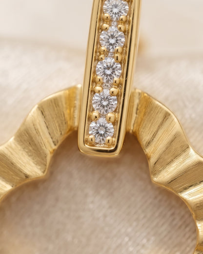 Solniara Clover Stud Earrings - Detail view