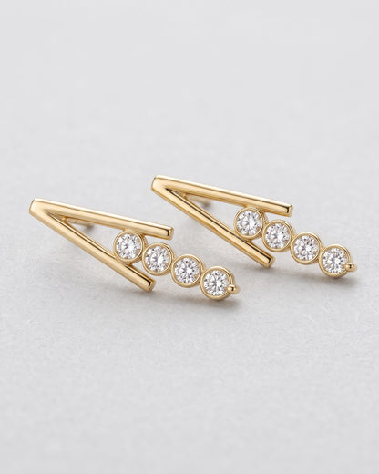 Solvarya V Line Drop Earrings - Hero view