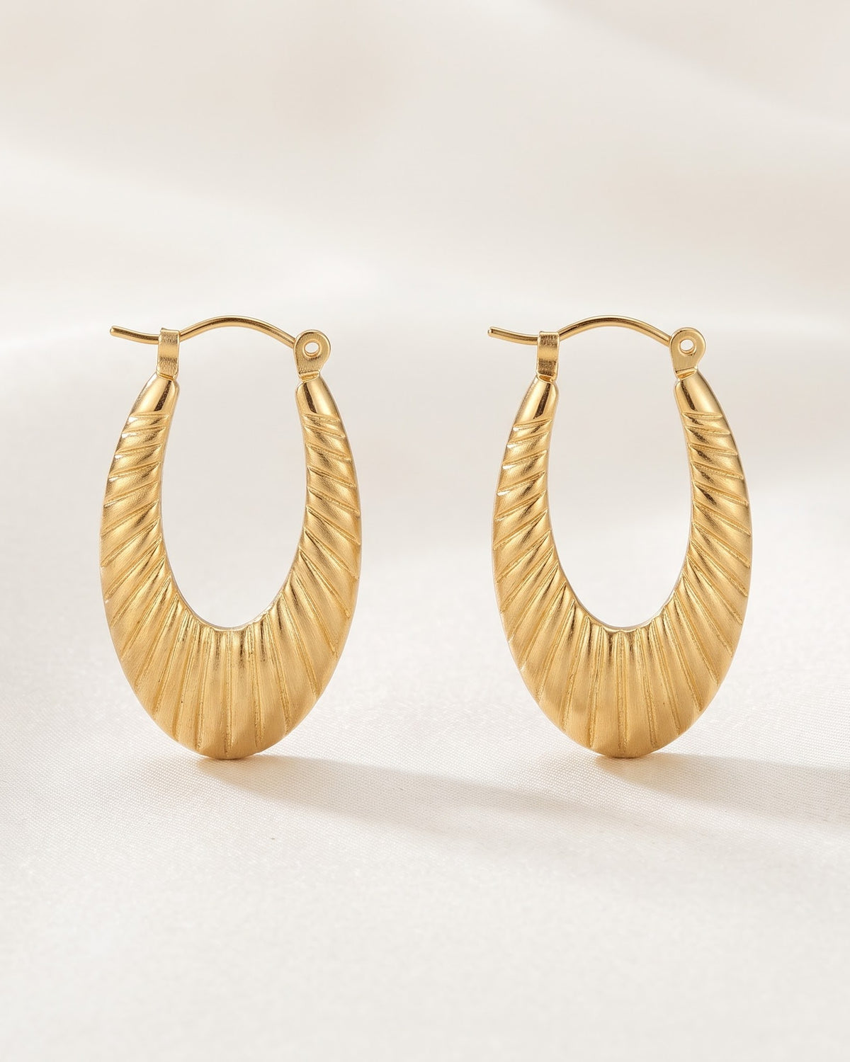 Solcira Shell Hoop Earrings - Hero view