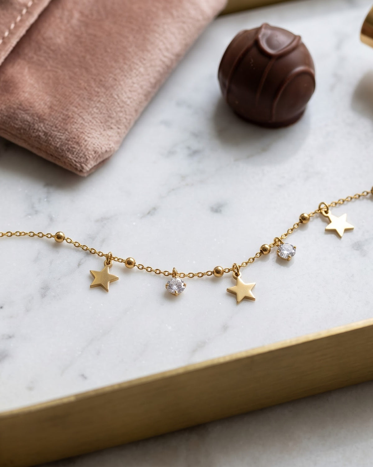 Solastra Star Charm Chain Bracelet - Hero view