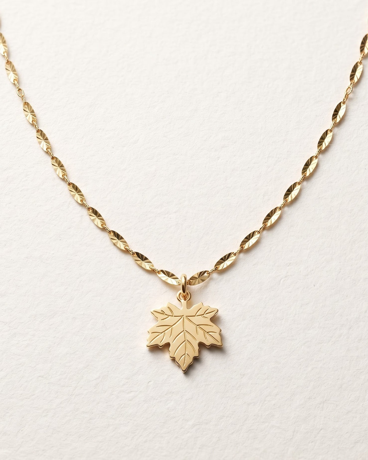 Solverna Leaf Pendant Necklace - Hero view