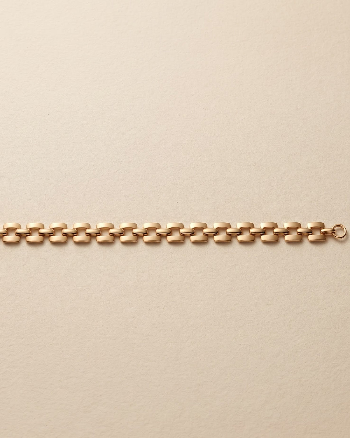 Solbrenn Panel Link Chain Bracelet - Close-up view