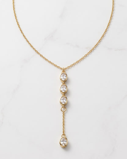 Solverra Cascade Lariat Necklace - Hero view