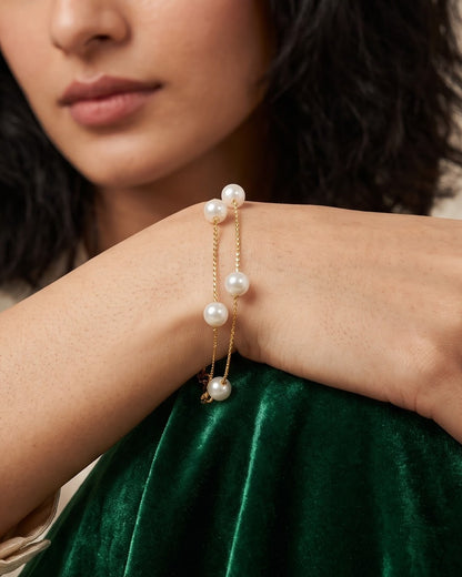 Solmeris Bead Duo Chain Bracelet - detail view