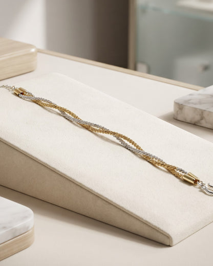 Solvanto Twist Chain Bracelet - styled view