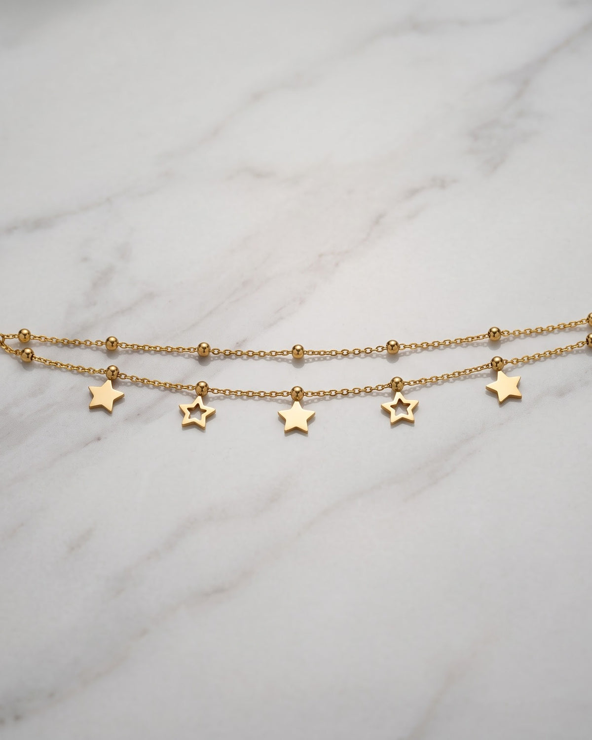 Solmyra Star Dangle Chain Bracelet - hero view