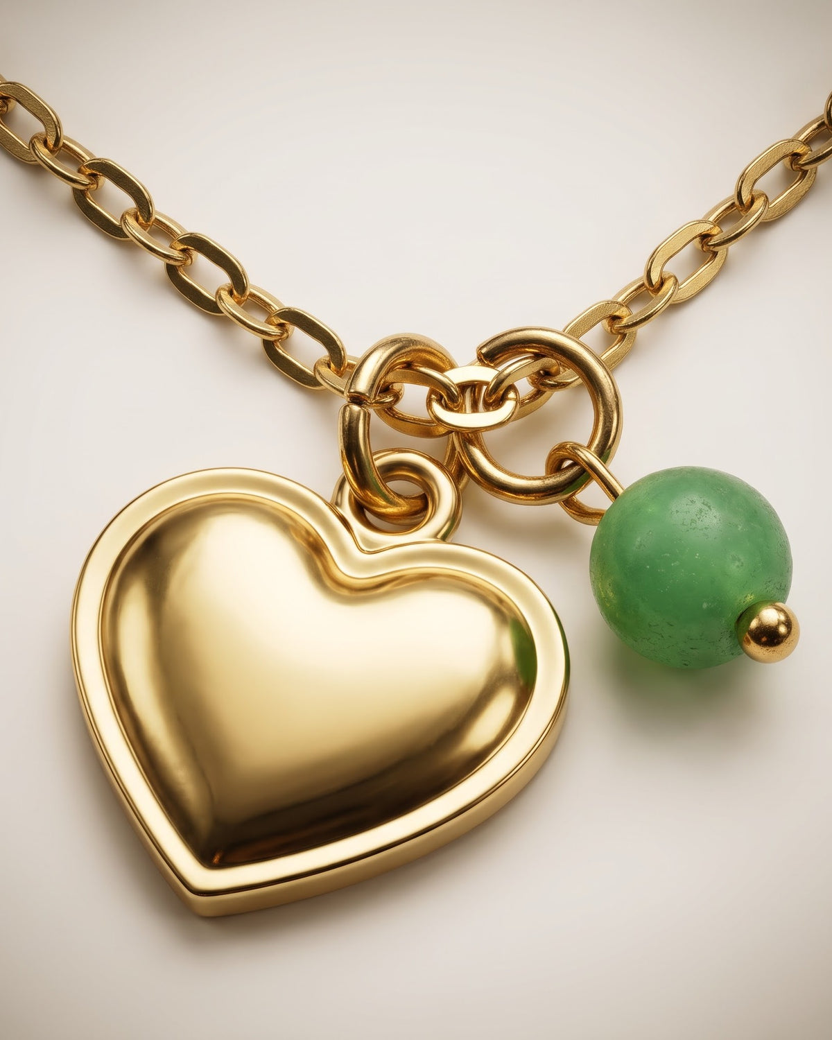 Solzenya Heart Charm Anklet - cinematic view