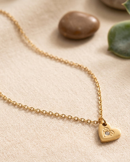Solfenna Heart Charm Anklet - hero view