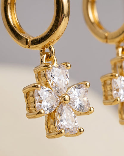 Solpetra Blossom Hoop Earrings - cinematic view