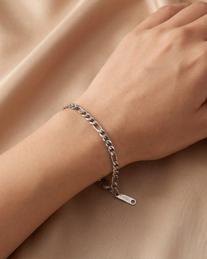 Solaren Figaro Chain Bracelet - Model Worn Shot