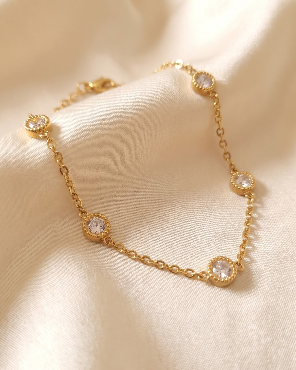 Solfaris Stone Station Chain Bracelet - Hero Shot