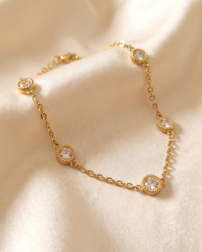 Solfaris Stone Station Chain Bracelet - Hero Shot