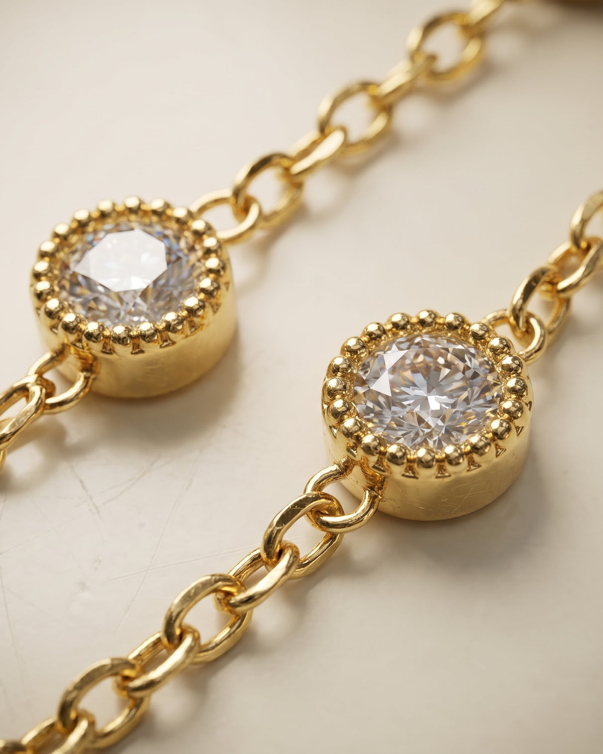 Solfaris Stone Station Chain Bracelet - Cinematic Shot