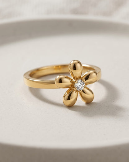 Solmyrae Flower Statement Ring - hero view