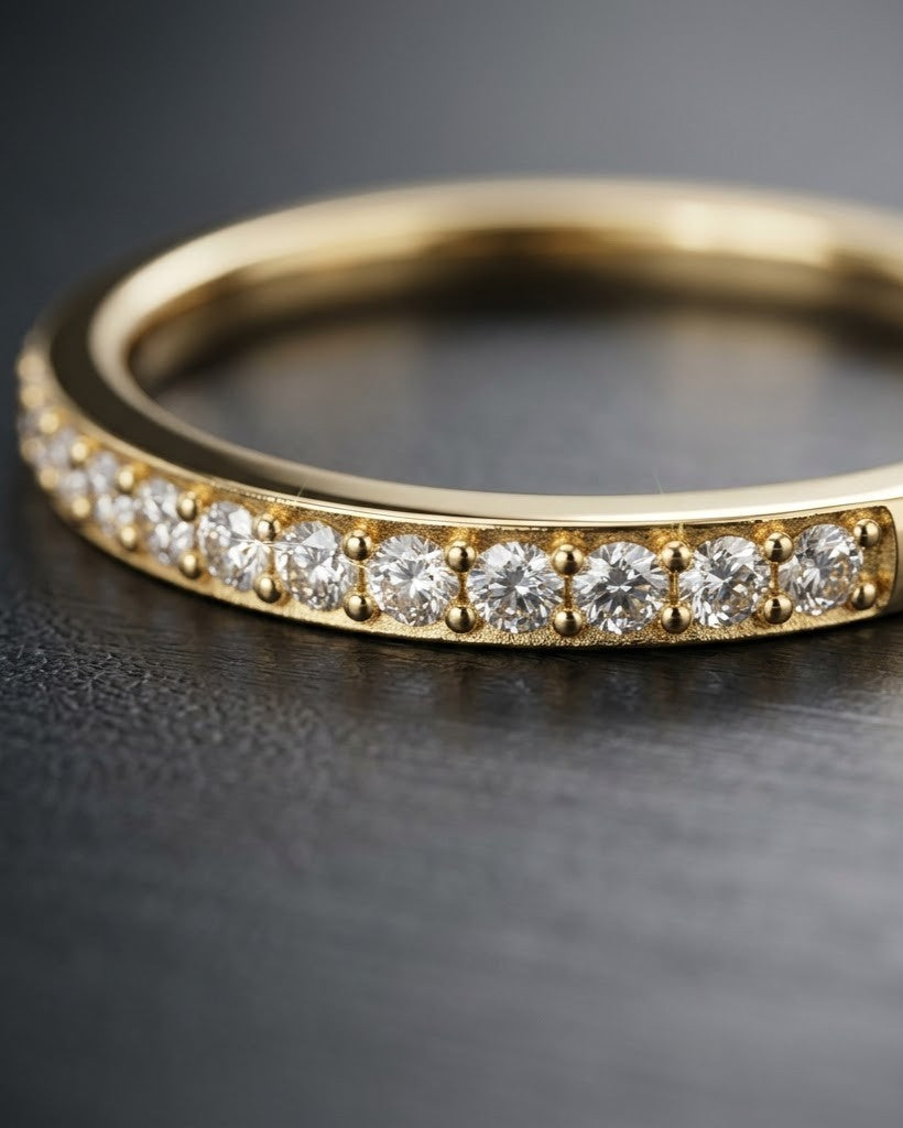 Solvani Line Stacking Ring — close-up detail