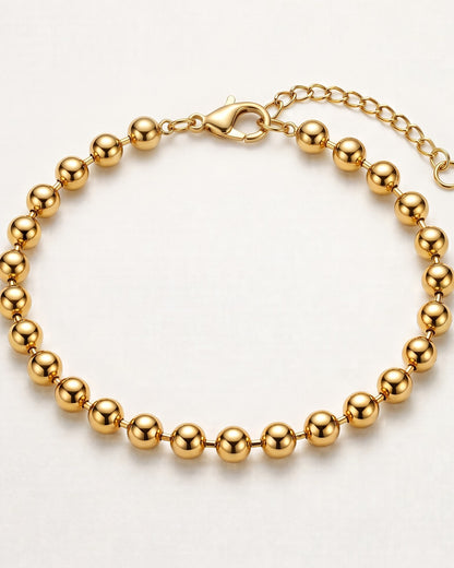 Solora Ball Chain Bracelet - Close-up Detail Shot