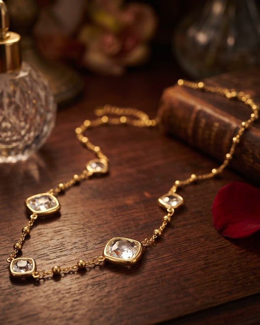 Solrisa Cushion Chain Necklace - Hero Shot