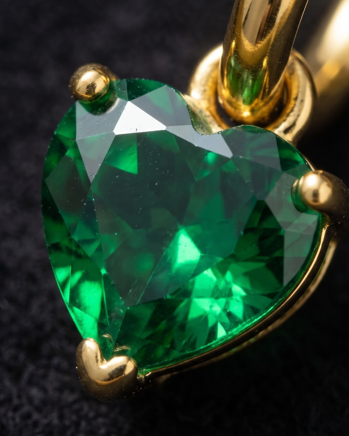 Solamora Heart Hoop Earrings - Cinematic Shot