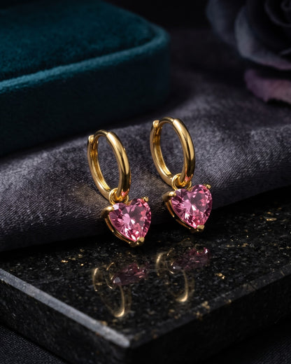 Solrosa Sweetheart Hoop Earrings - Hero Shot