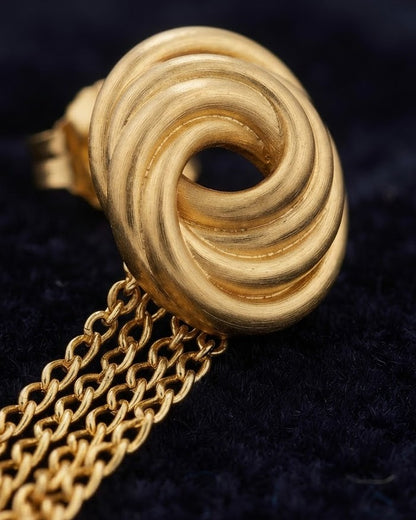 Solari Knot Fringe Studs - Cinematic Shot