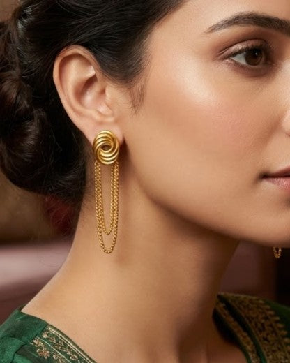 Solari Knot Fringe Studs - Worn Shot