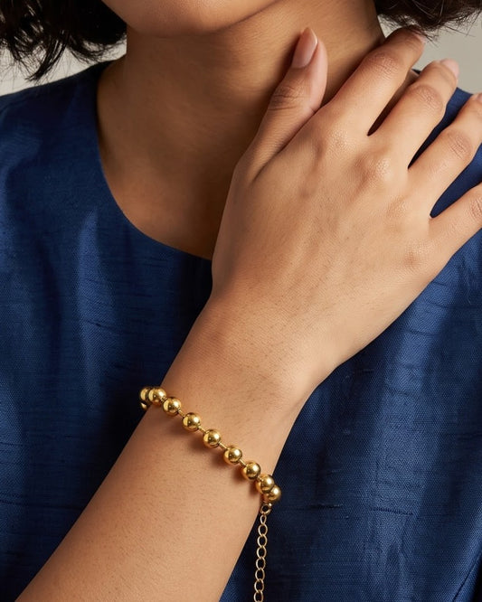 Solora Ball Chain Bracelet - Model Worn Shot