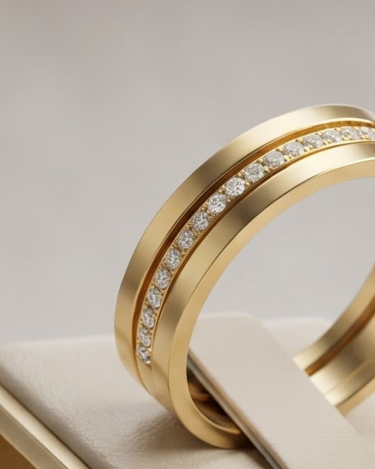 Solmeya Pillar Statement Ring - Stand / Display Shot