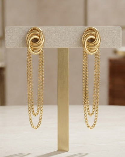 Solari Knot Fringe Studs - Display Shot
