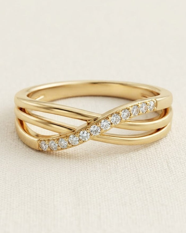 Solkine Cross Stacking Ring